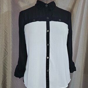 Vanity, Black, White, Top, Size: M